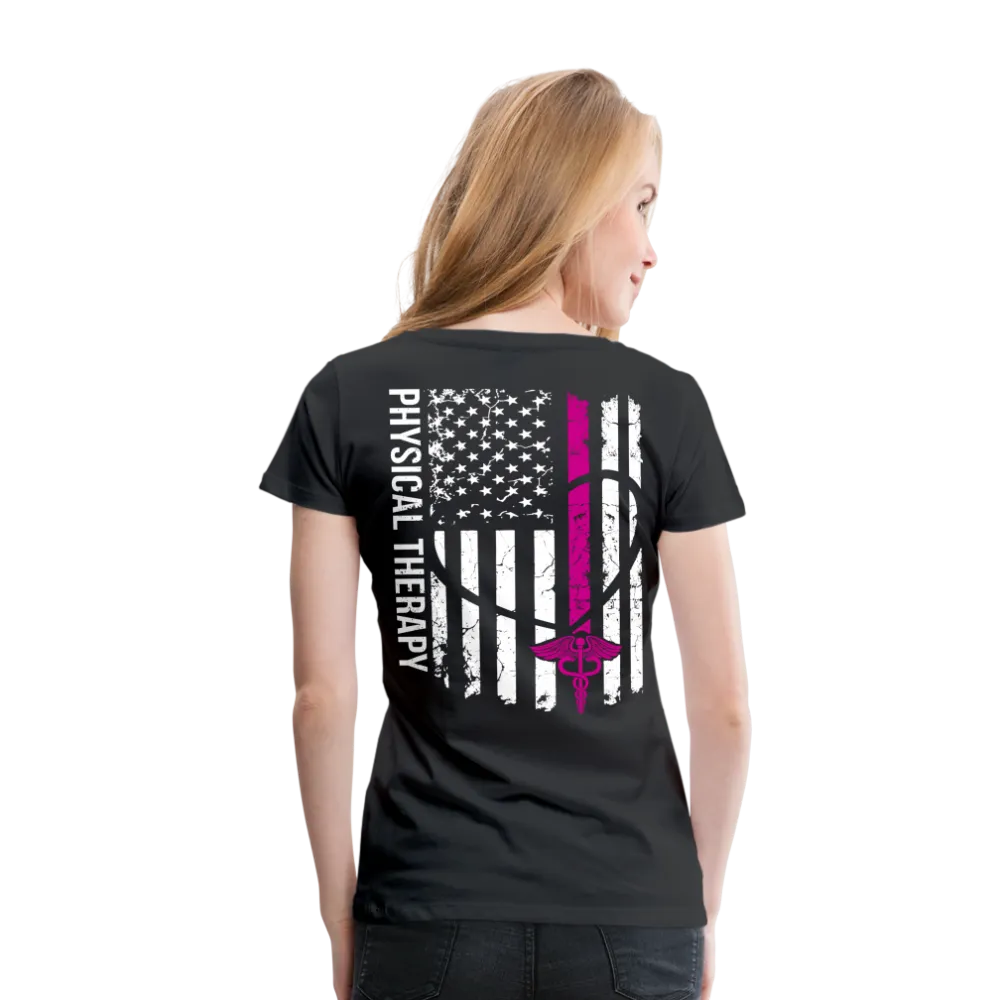 physical therapy Nurse Flag Women’s Premium T-Shirt