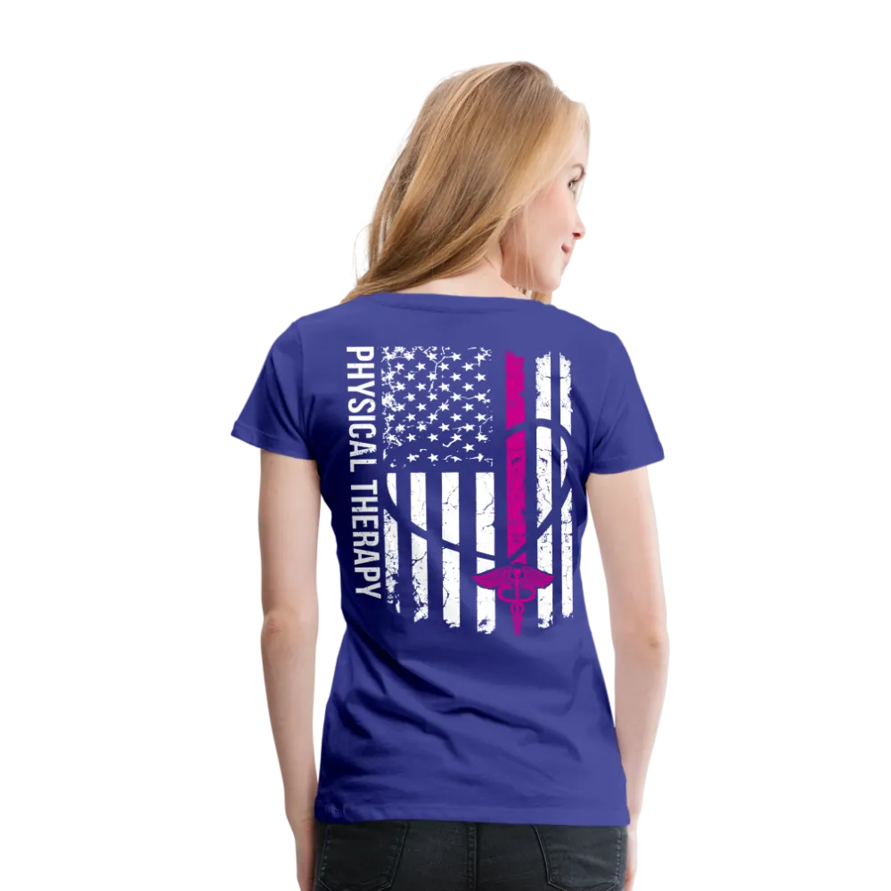 physical therapy Nurse Flag Women’s Premium T-Shirt