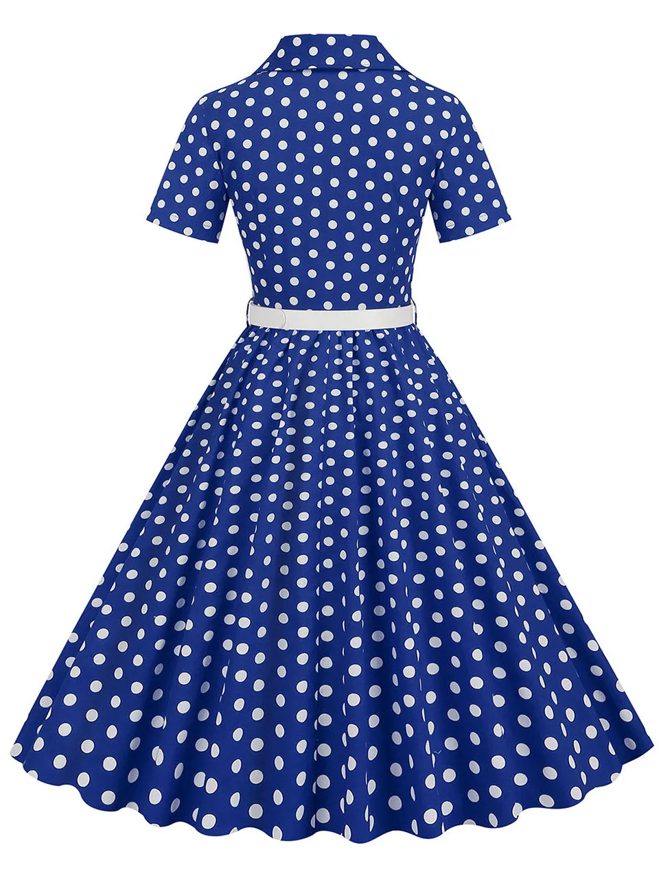 Polka Dots 1950S Vintage Shirt Swing Dress