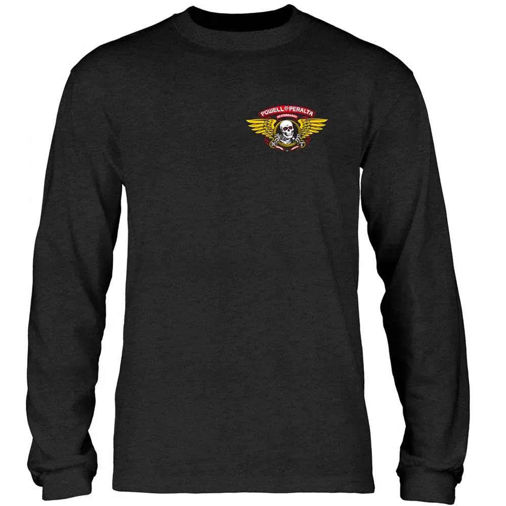 Powell Peralta - Winged Ripper L/S Tee Charcoal Heather