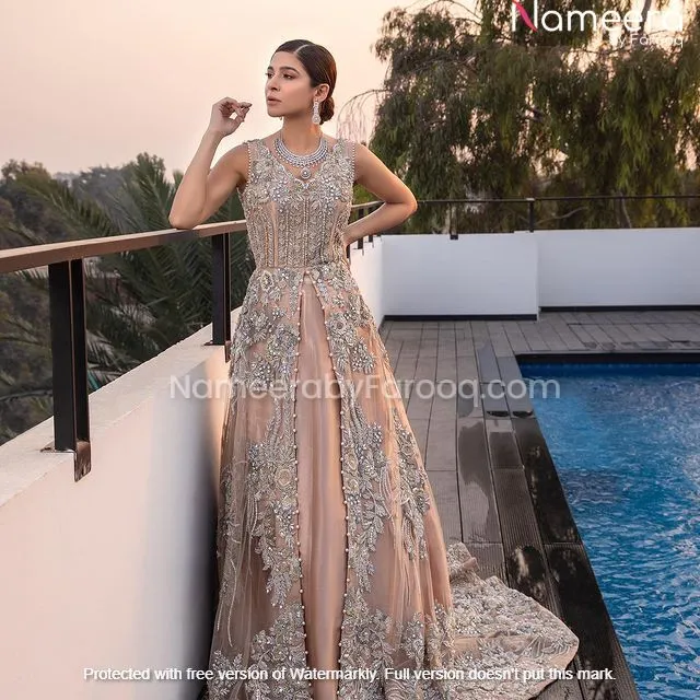 Premium Long Gown in Bridal Collection Pakistan #BN181