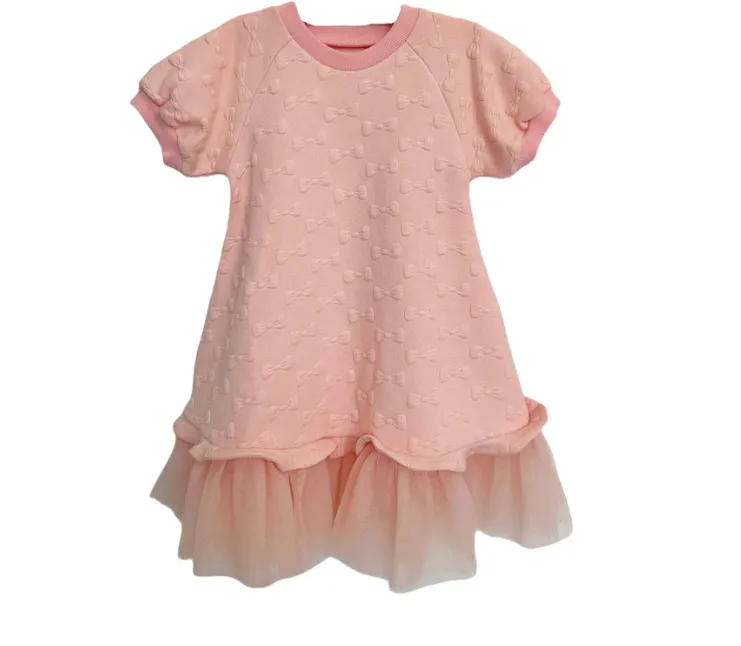 PRETTY BOW T-SHIRT DRESS