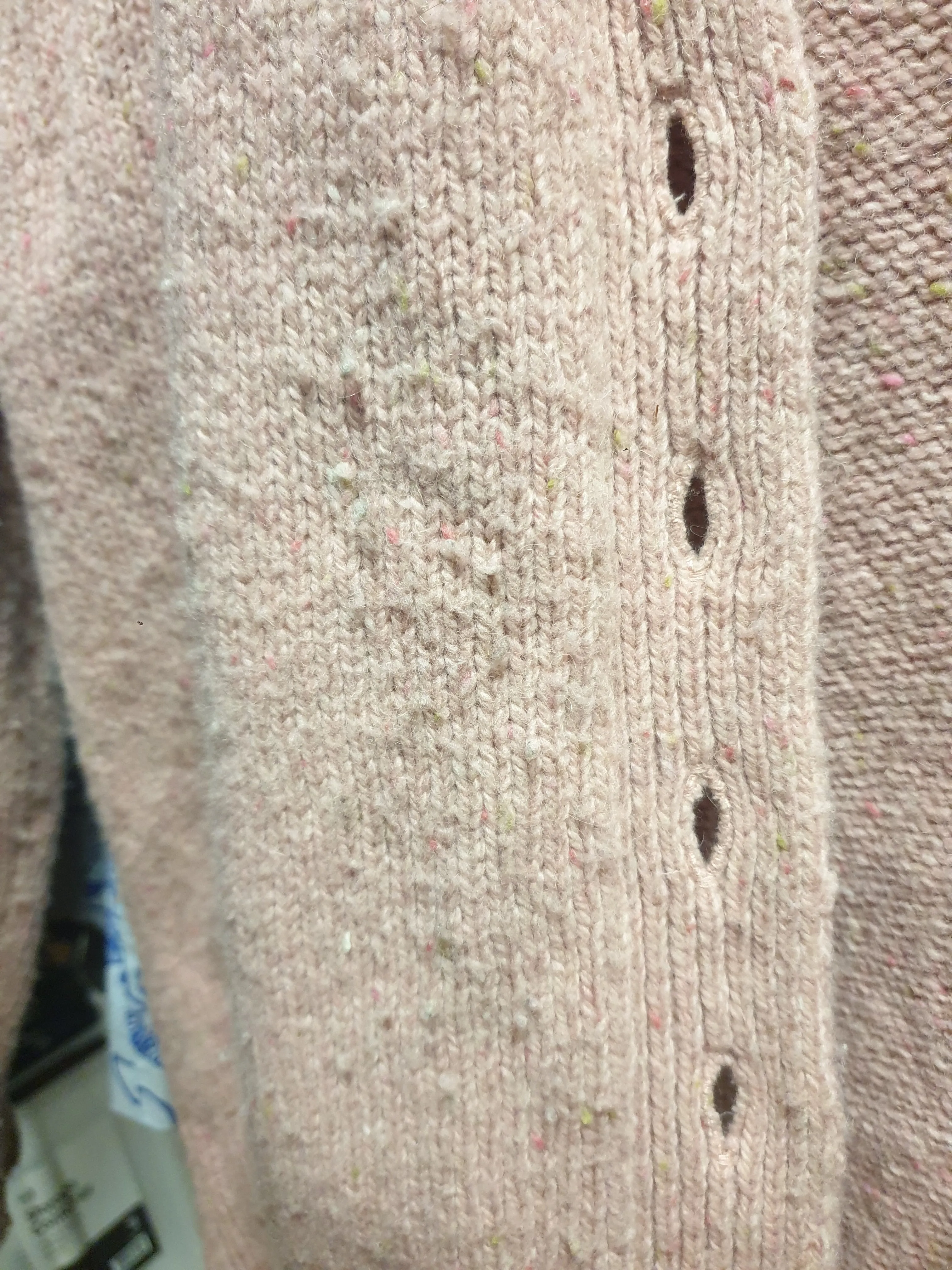 Princess Highway pink majority lambs wool cardigan size 8 (note: pilling)