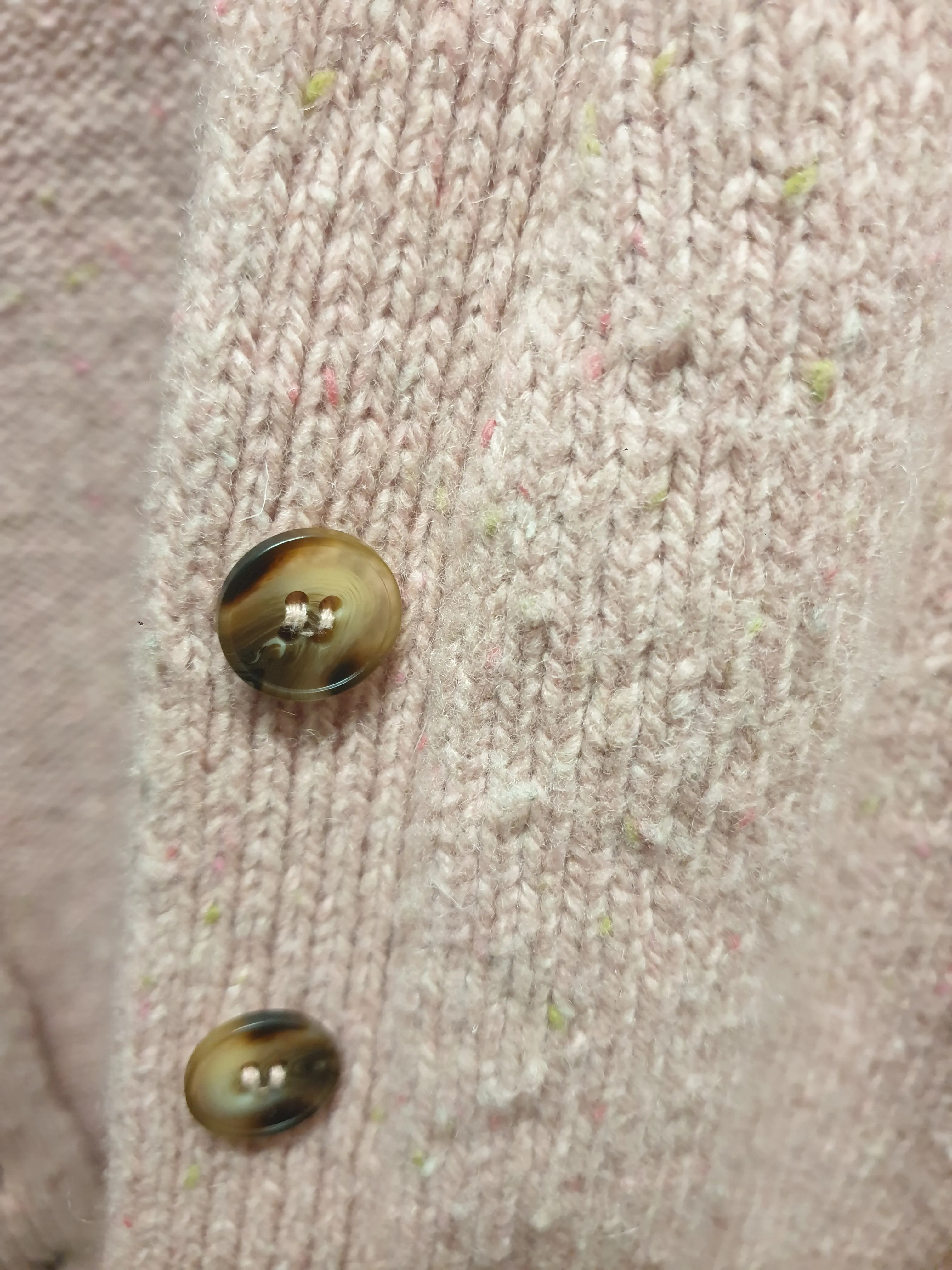 Princess Highway pink majority lambs wool cardigan size 8 (note: pilling)