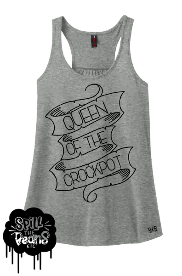 Queen Of The Crockpot Tee or Tank