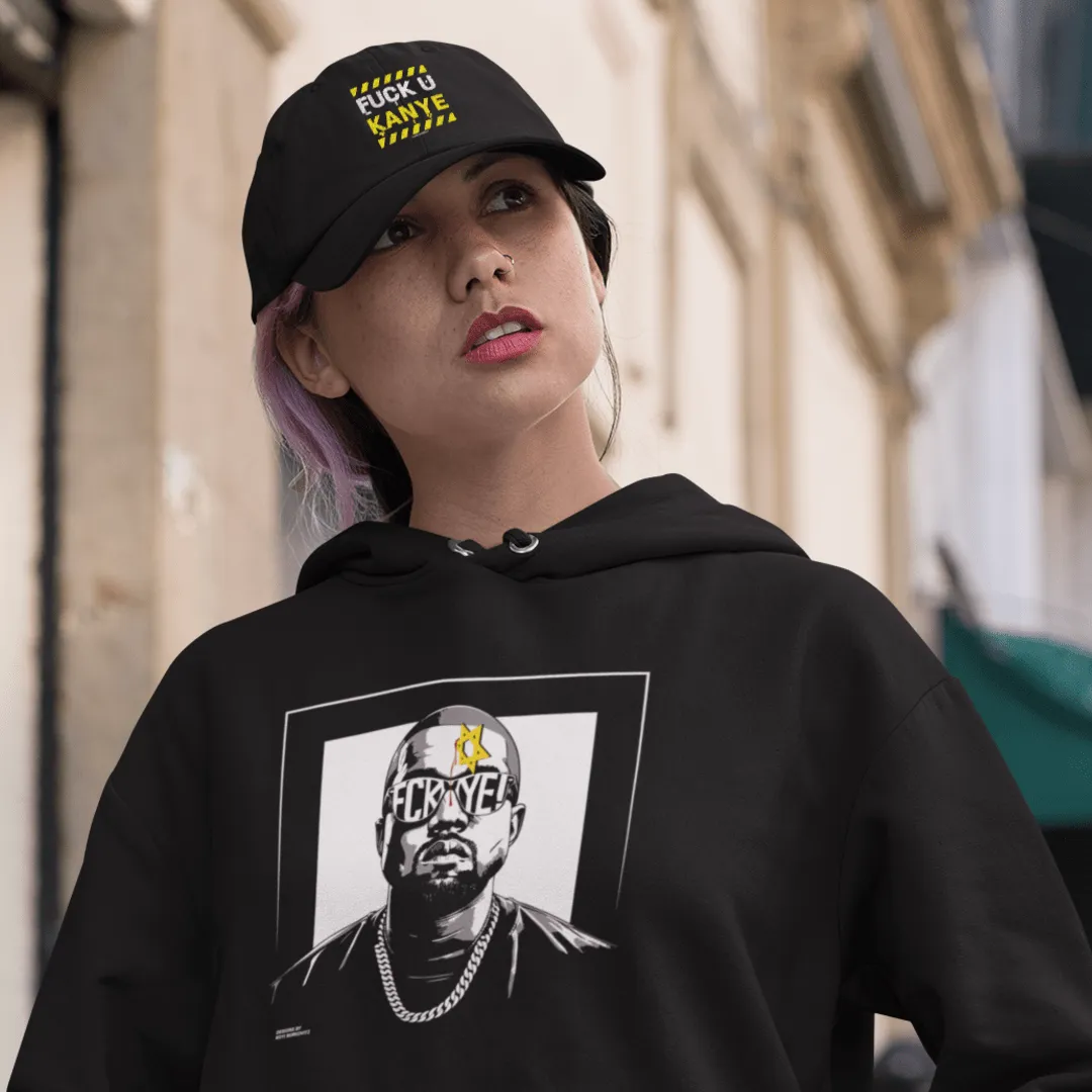 "FCK YE!" Black Custom Unisex Hoodie