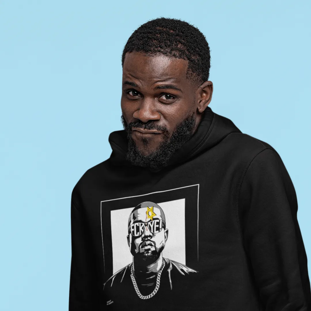 "FCK YE!" Black Custom Unisex Hoodie
