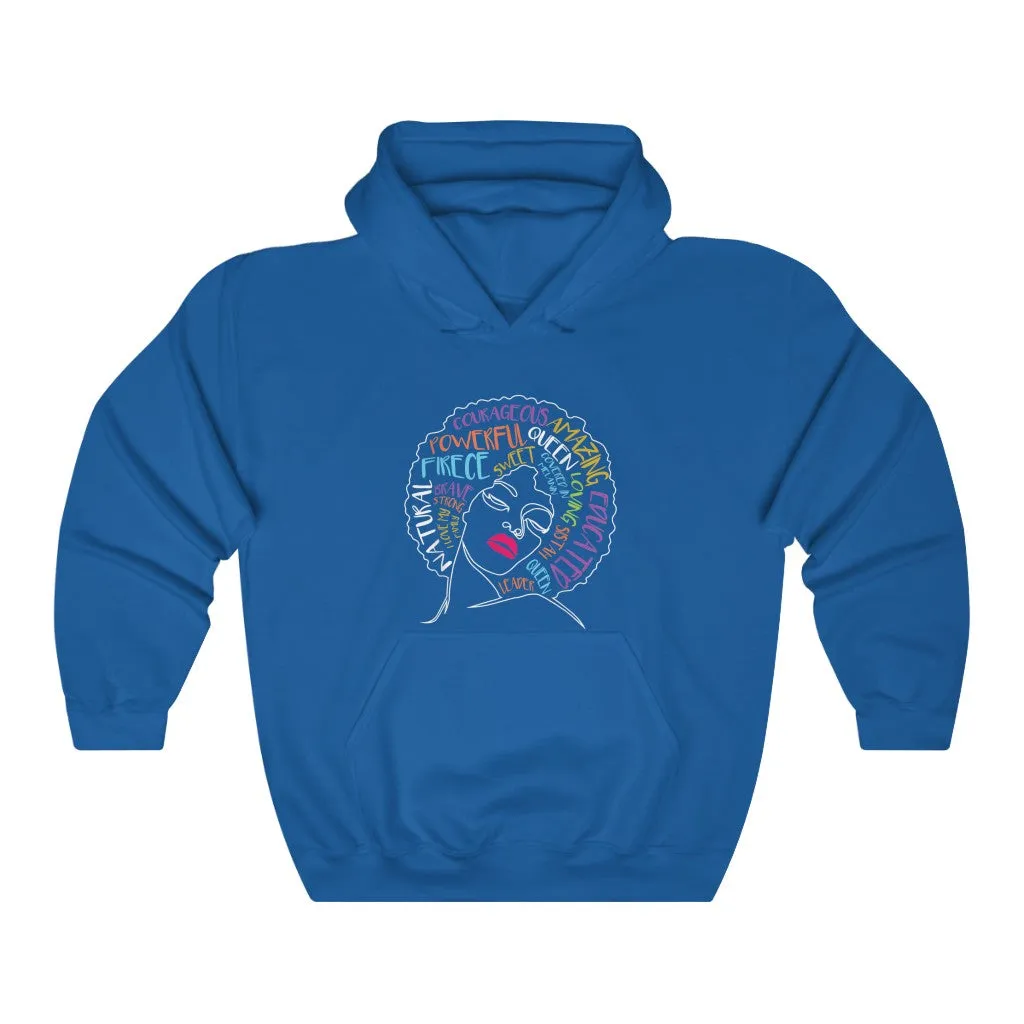"NATURAL QUEEN" Afro Hoodie