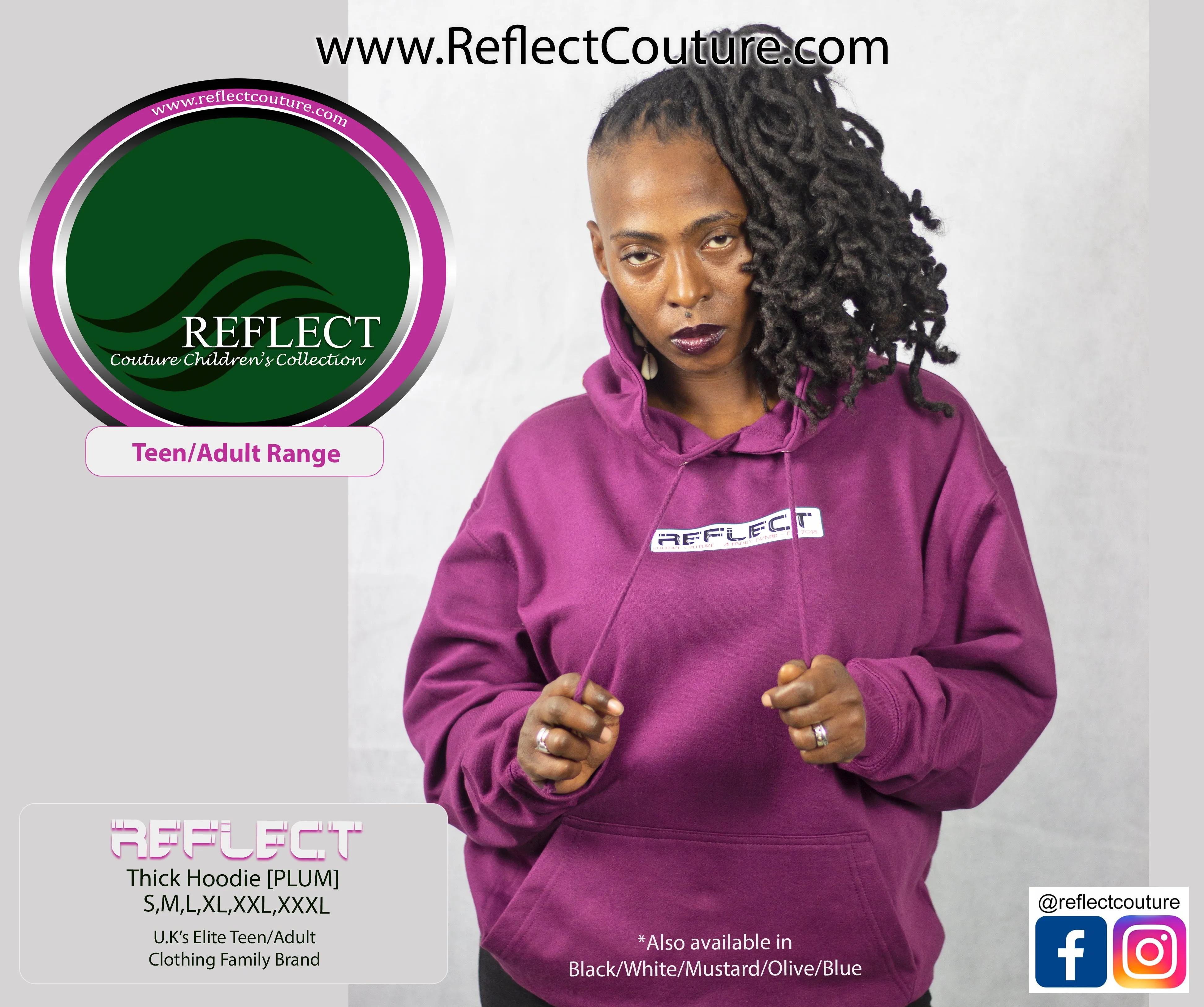 REFLECT Hoodie PLUM [Adult/Teen]