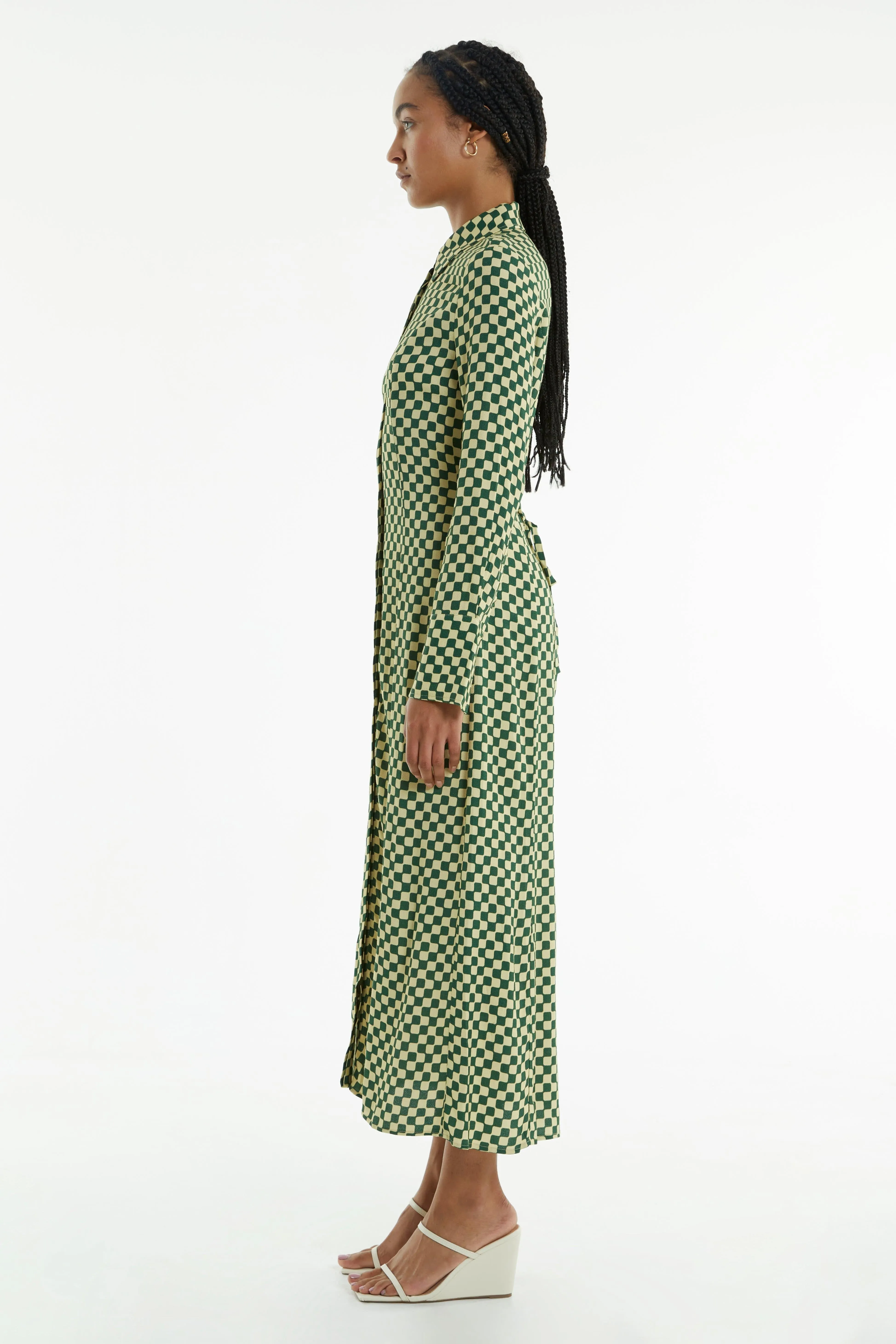 RETROSPECT MIDI SHIRT DRESS | CUBISM
