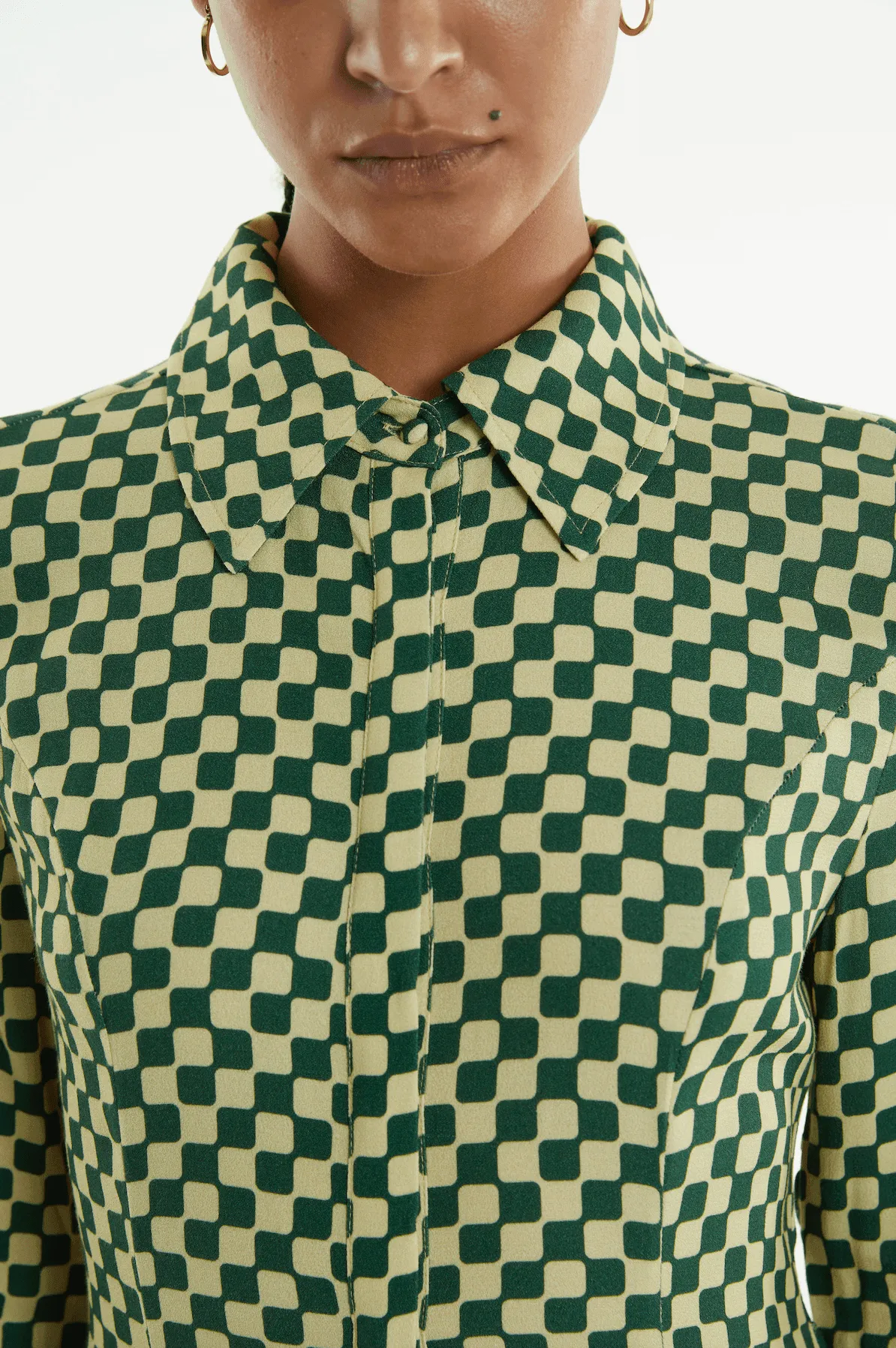 RETROSPECT MIDI SHIRT DRESS | CUBISM