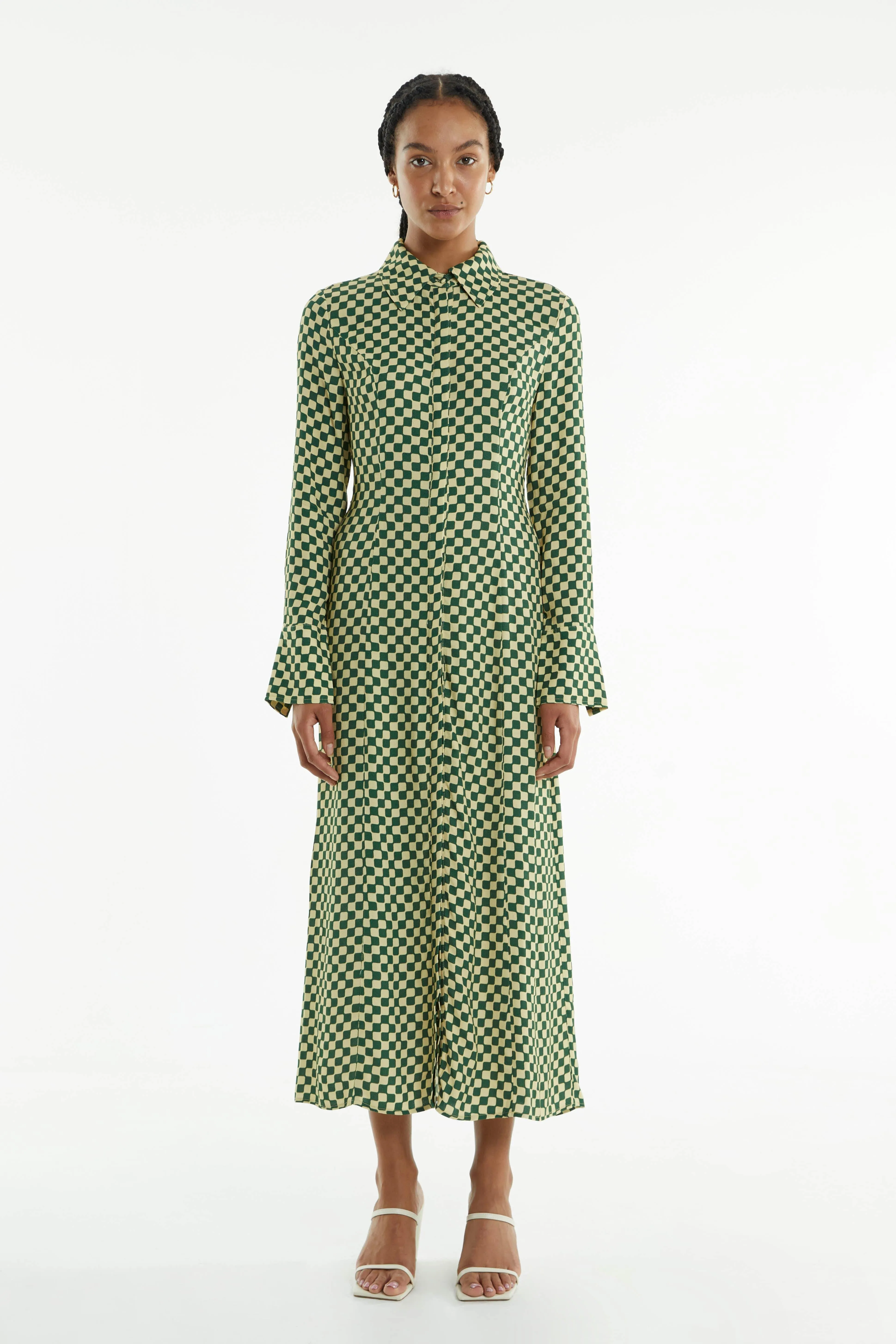 RETROSPECT MIDI SHIRT DRESS | CUBISM
