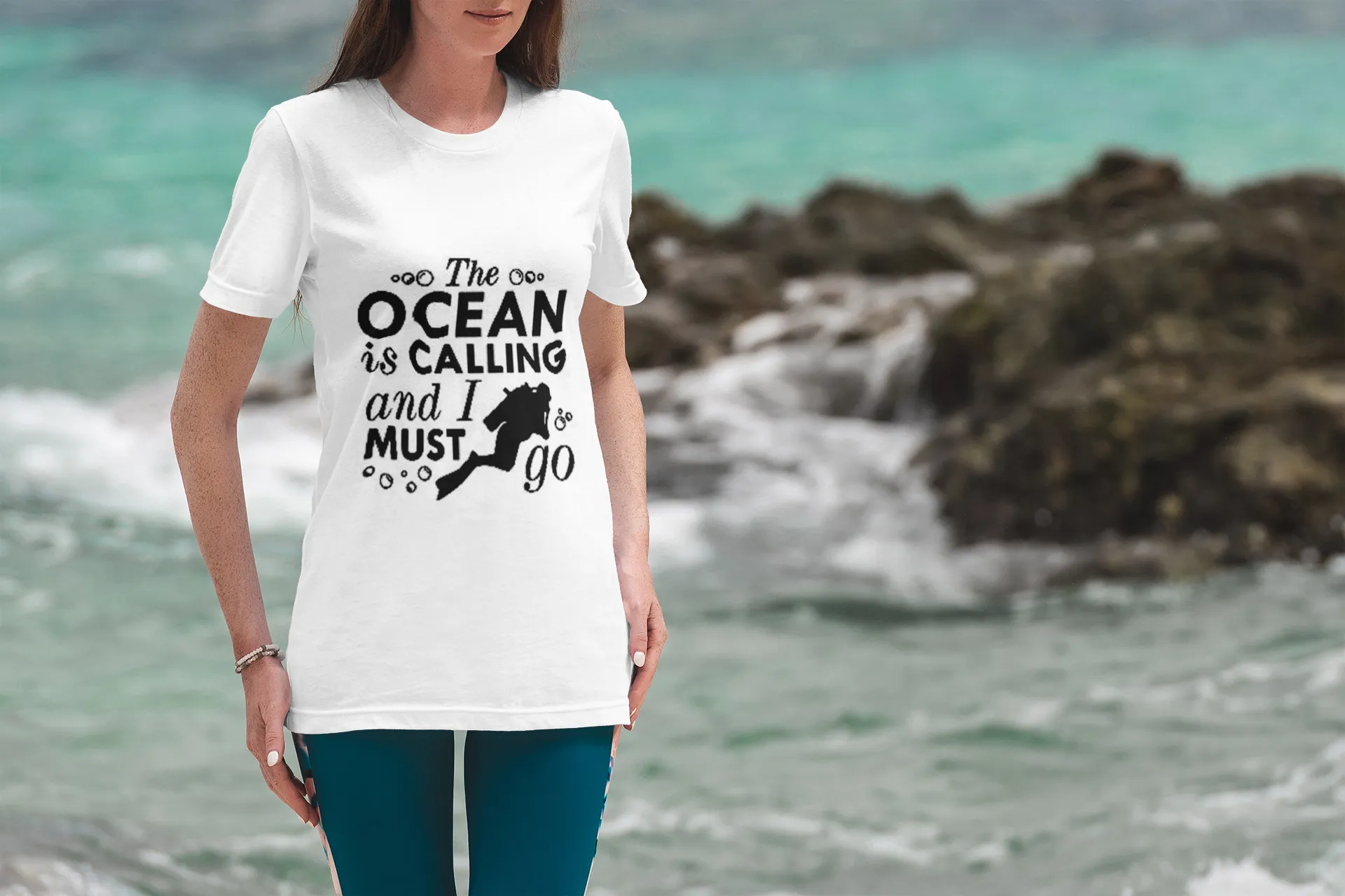 Scuba diving T-Shirt for Women | The Ocean Is Calling