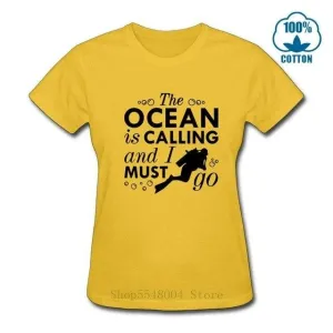 Scuba diving T-Shirt for Women | The Ocean Is Calling