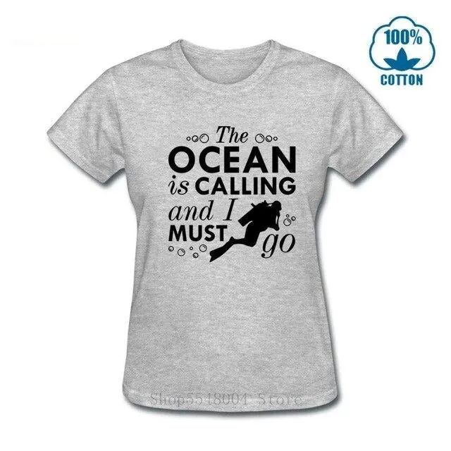 Scuba diving T-Shirt for Women | The Ocean Is Calling