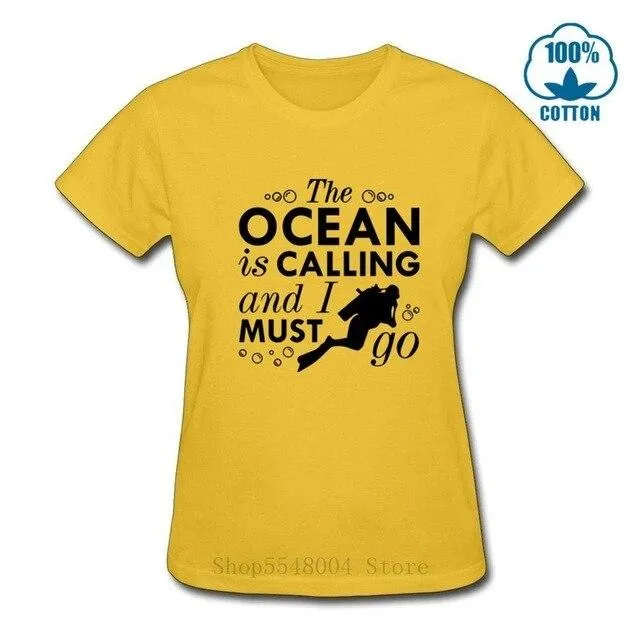 Scuba diving T-Shirt for Women | The Ocean Is Calling