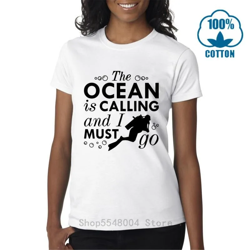 Scuba diving T-Shirt for Women | The Ocean Is Calling