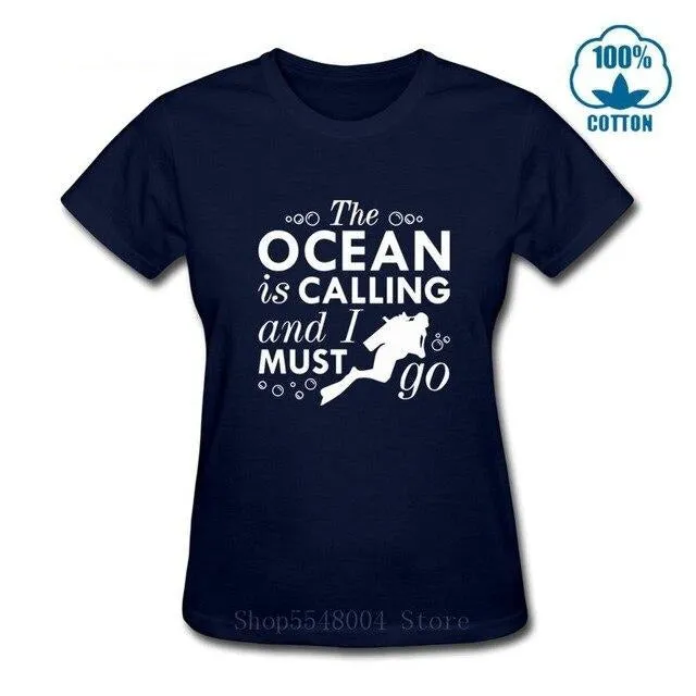 Scuba diving T-Shirt for Women | The Ocean Is Calling