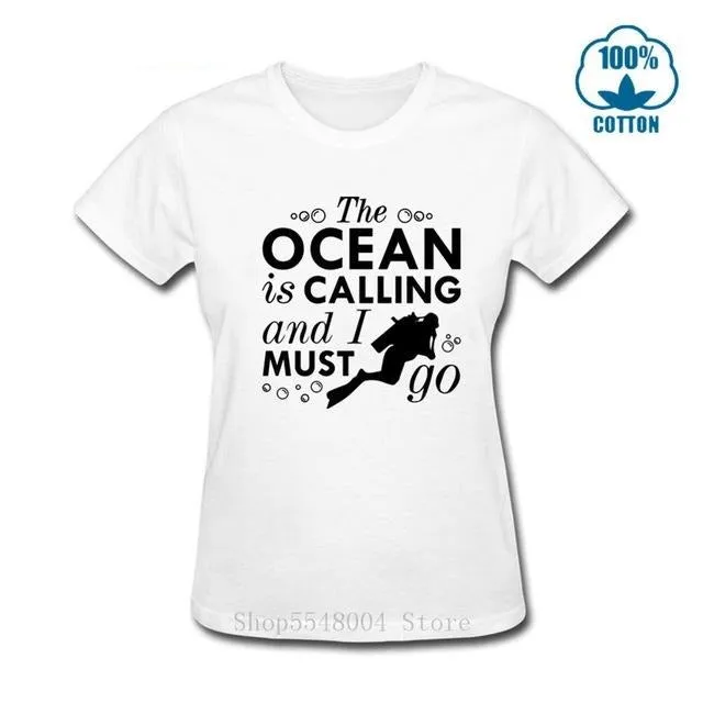 Scuba diving T-Shirt for Women | The Ocean Is Calling