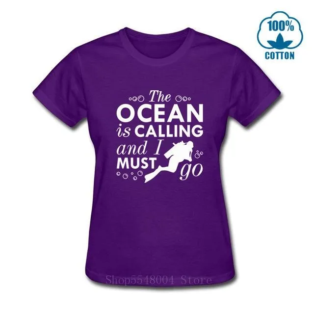 Scuba diving T-Shirt for Women | The Ocean Is Calling