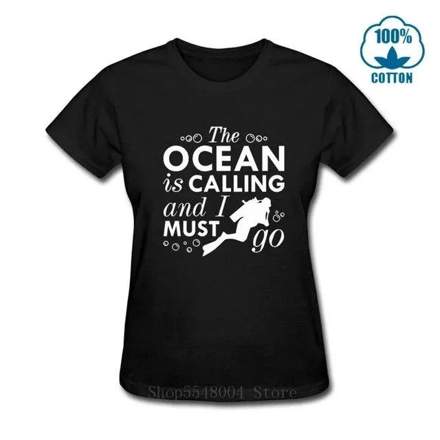 Scuba diving T-Shirt for Women | The Ocean Is Calling