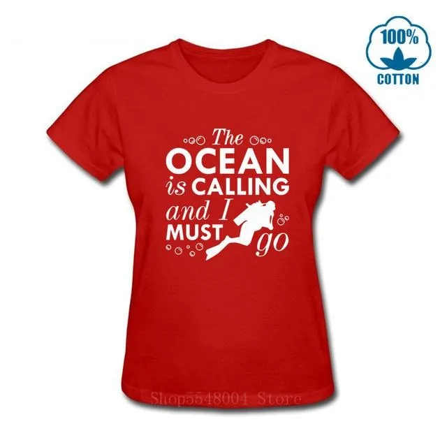 Scuba diving T-Shirt for Women | The Ocean Is Calling