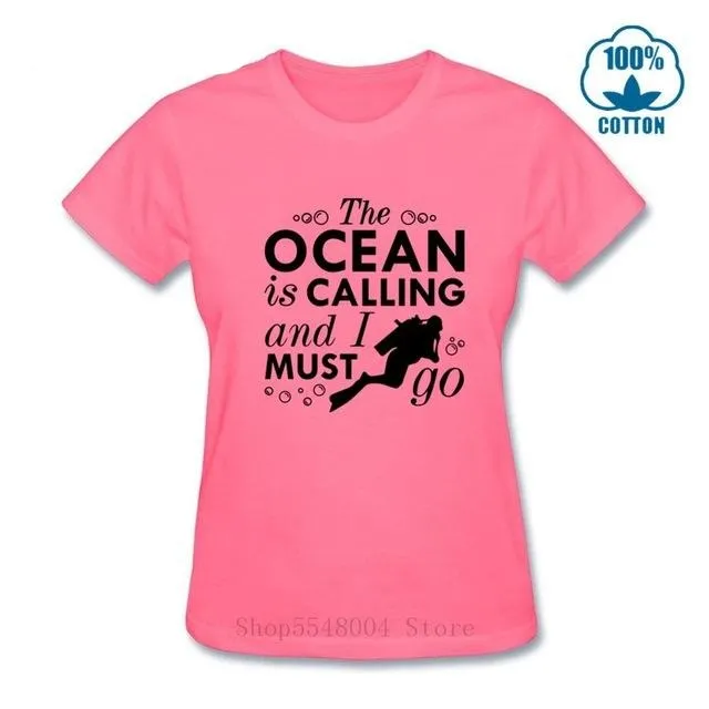 Scuba diving T-Shirt for Women | The Ocean Is Calling