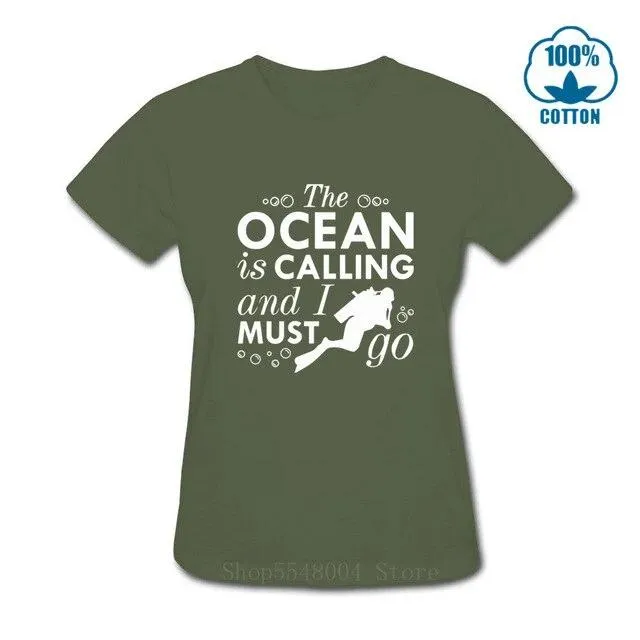 Scuba diving T-Shirt for Women | The Ocean Is Calling