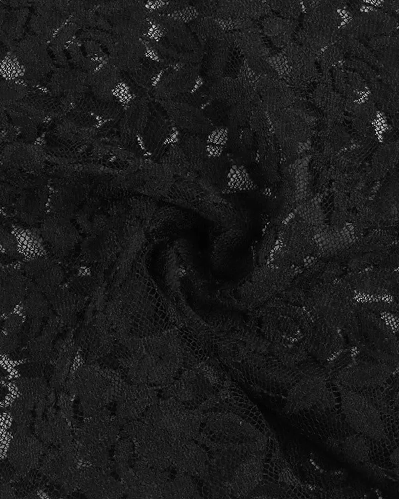 Serpentine Lace Plunging Bodysuit