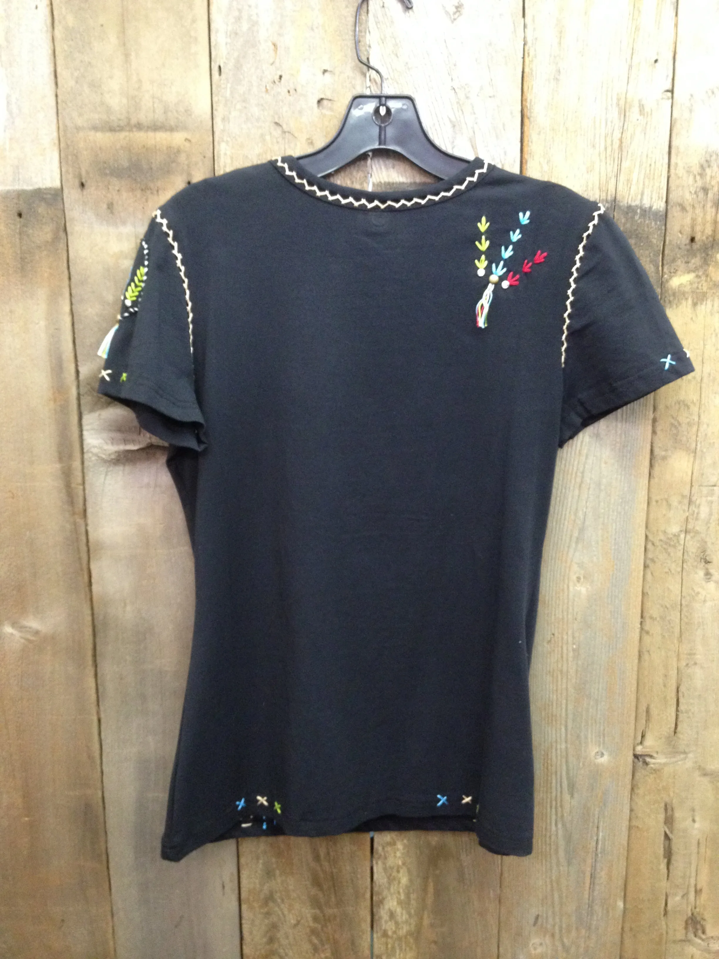 SH-046 Indian Head Black T-Shirt