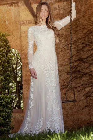 sheath-long-sleeve-high-neck-tulle&lace-wedding-dress-with-sweep-train-MK_703212