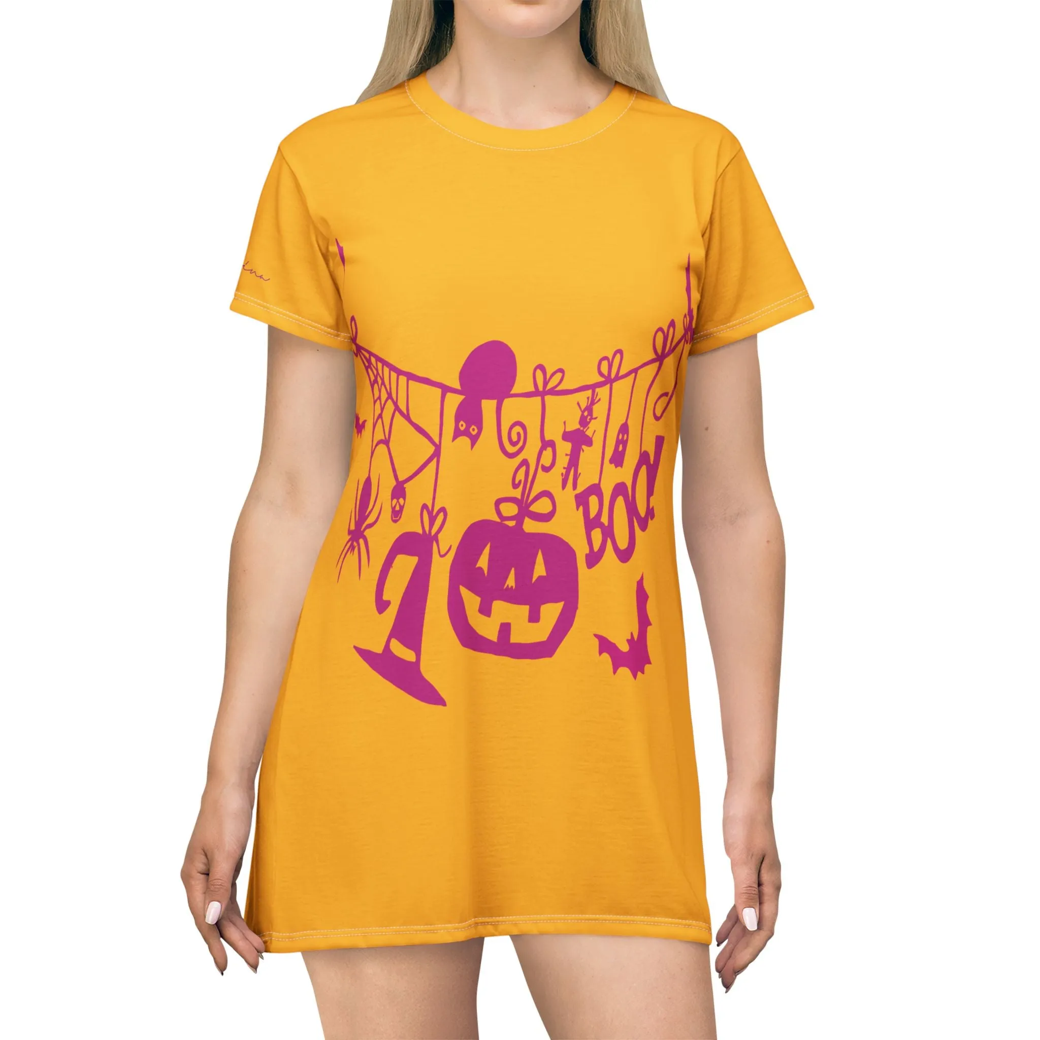 Shirtdress, Yellow Boo Party