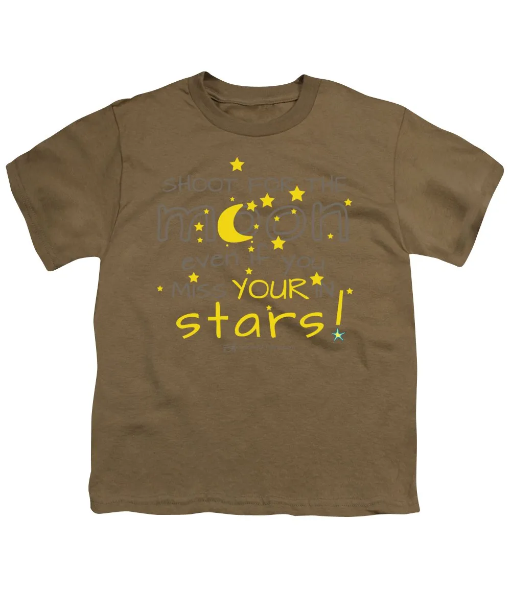 Shoot For The Moon Even If You Miss Your In The Stars - Youth T-Shirt