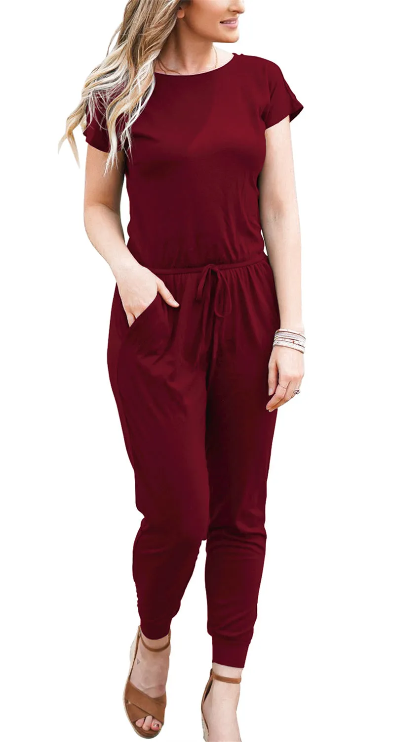 Short Sleeve Jumpsuits