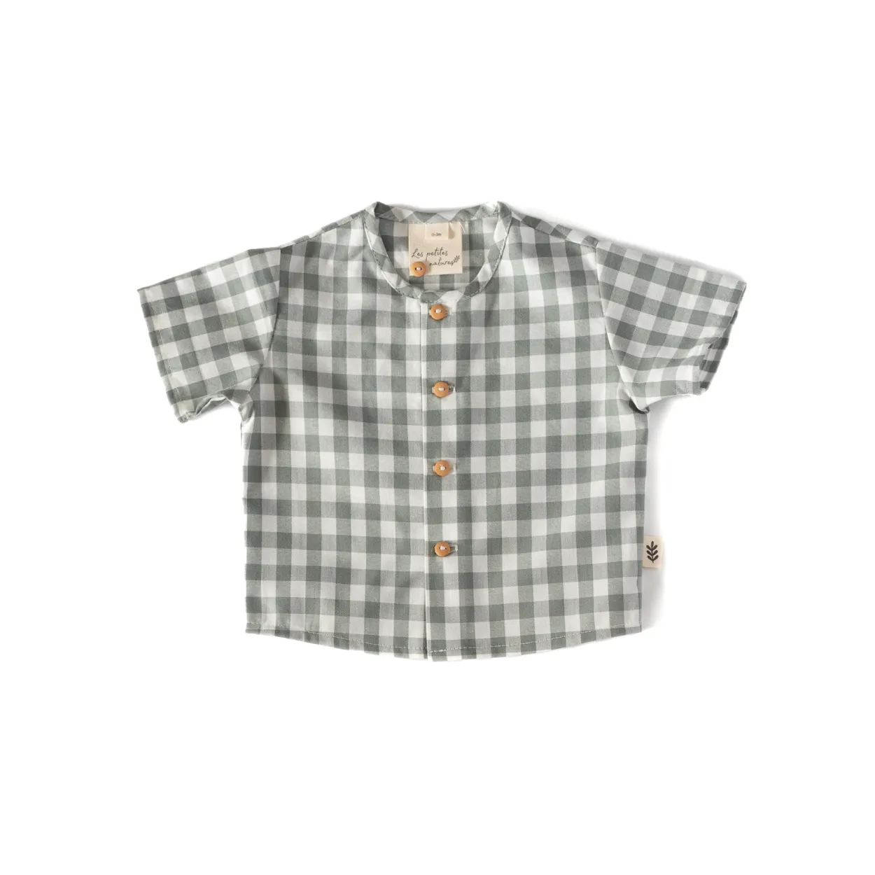 Short-Sleeved Shirt - Gingham Shale