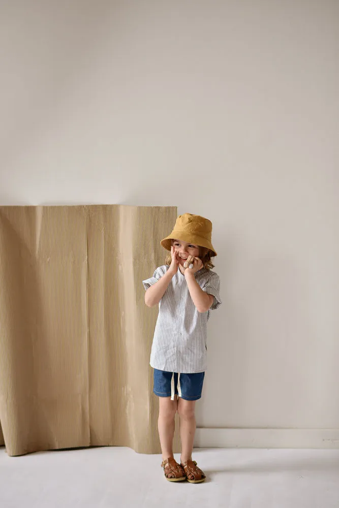 Short-Sleeved Shirt - Gingham Shale