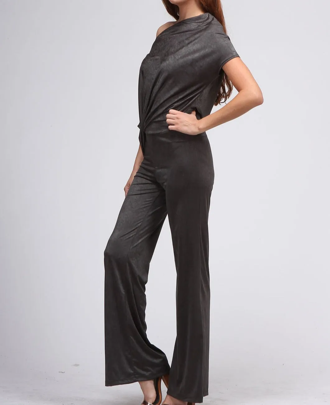 Show Me Your Shoulder Asymmetrical Jumpsuit