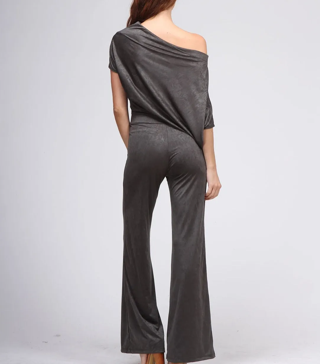 Show Me Your Shoulder Asymmetrical Jumpsuit