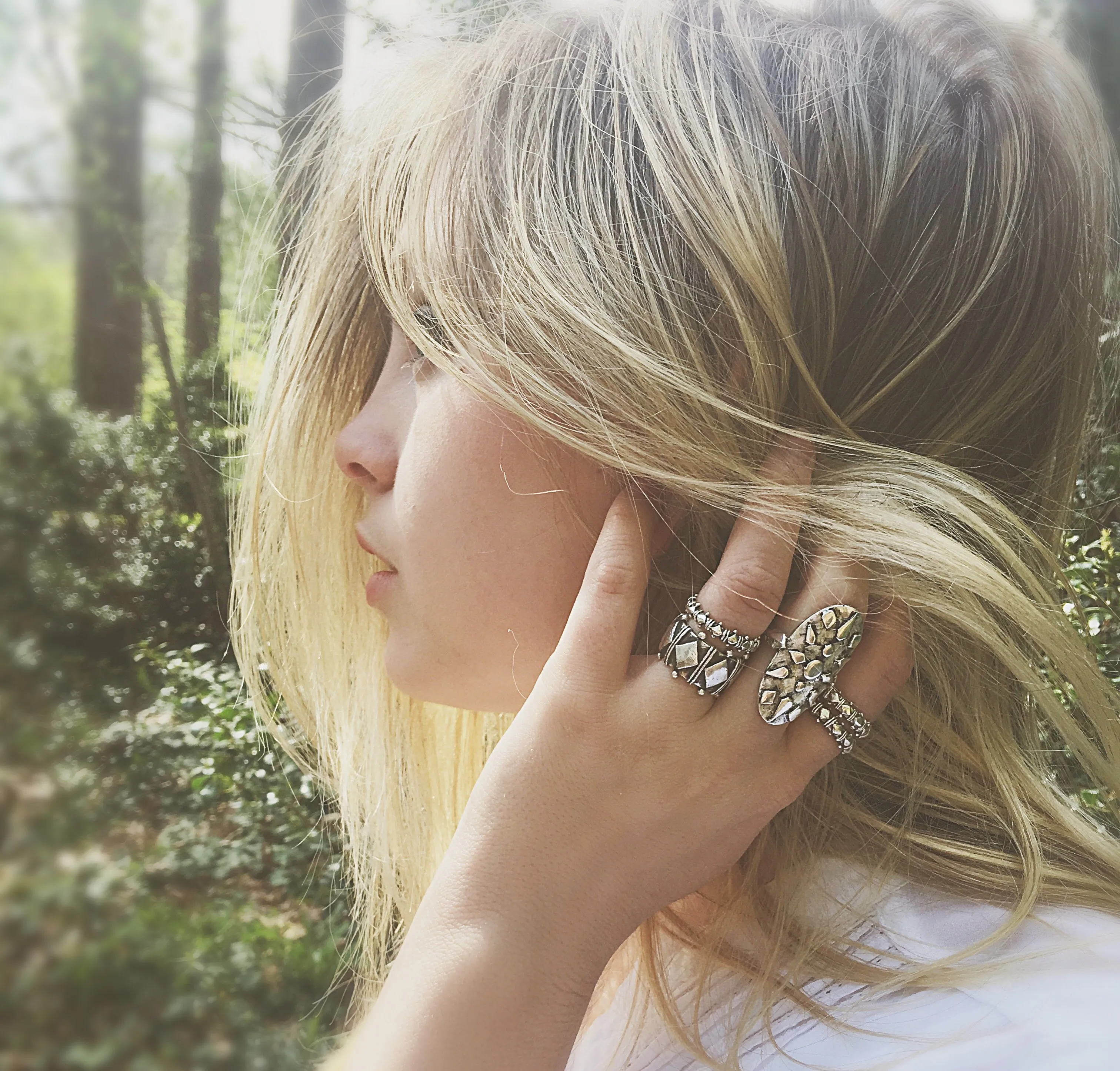 Silver Wonder Woman Shield Ring