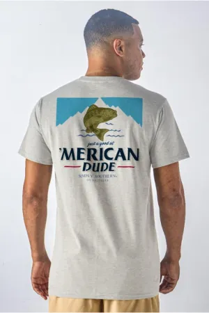 Simply Southern Bass T-Shirt for Men in Grey | MN-SS-BASS-STAR
