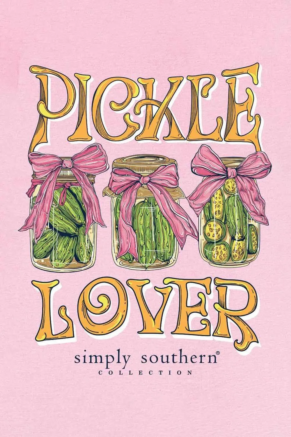 Simply Southern Pickle Lover T-Shirt for Women in Fancy Candy | SS-PICKLE-FNCYCNDY