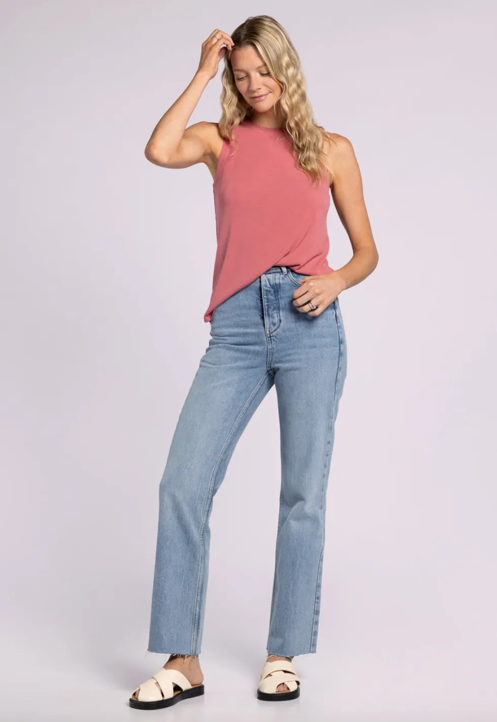 Sinclair Tank -- Slate Rose
