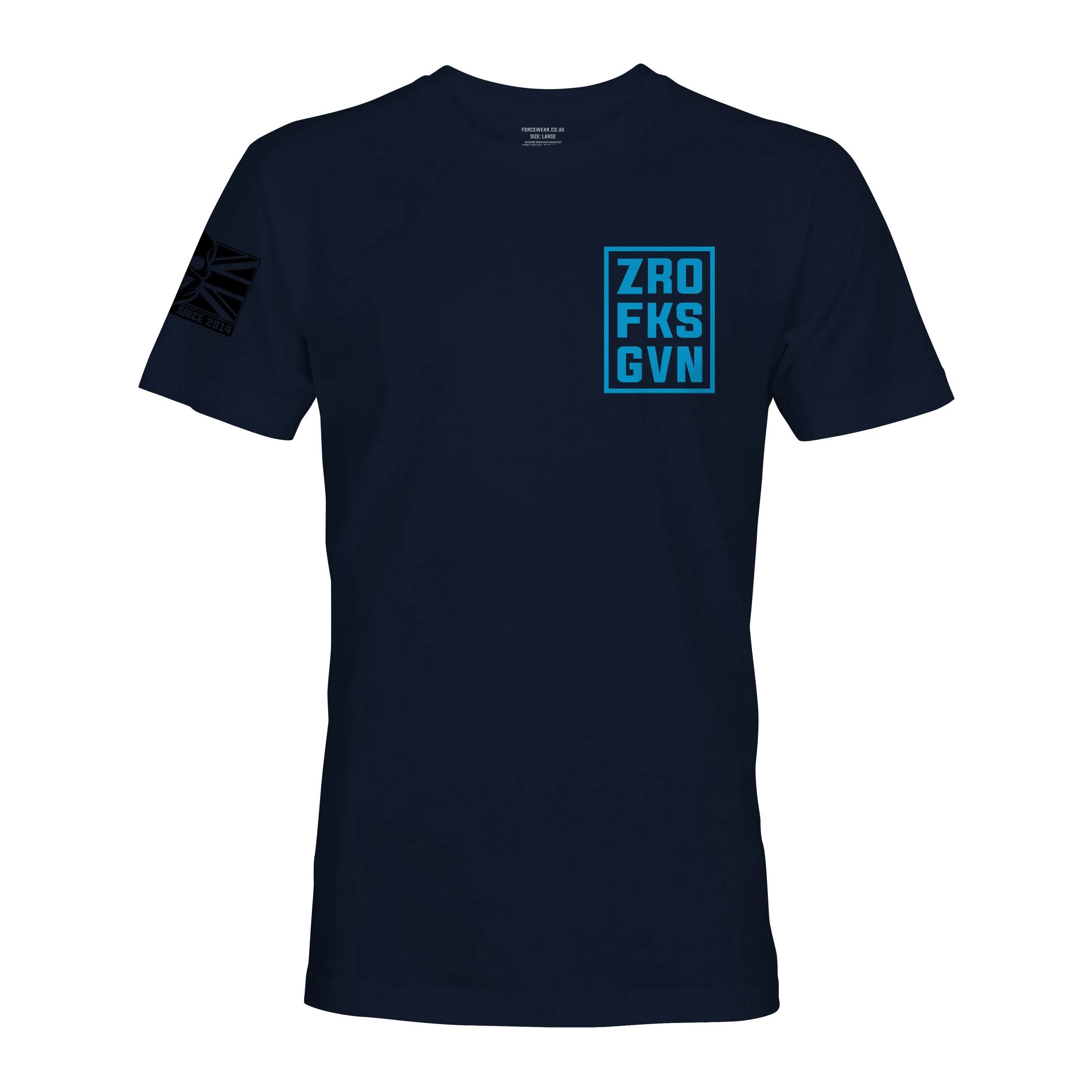 SKY BLUE ZRO FKS GVN STAMP T-SHIRT