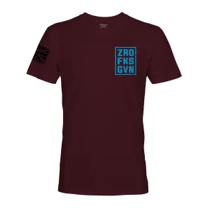 SKY BLUE ZRO FKS GVN STAMP T-SHIRT