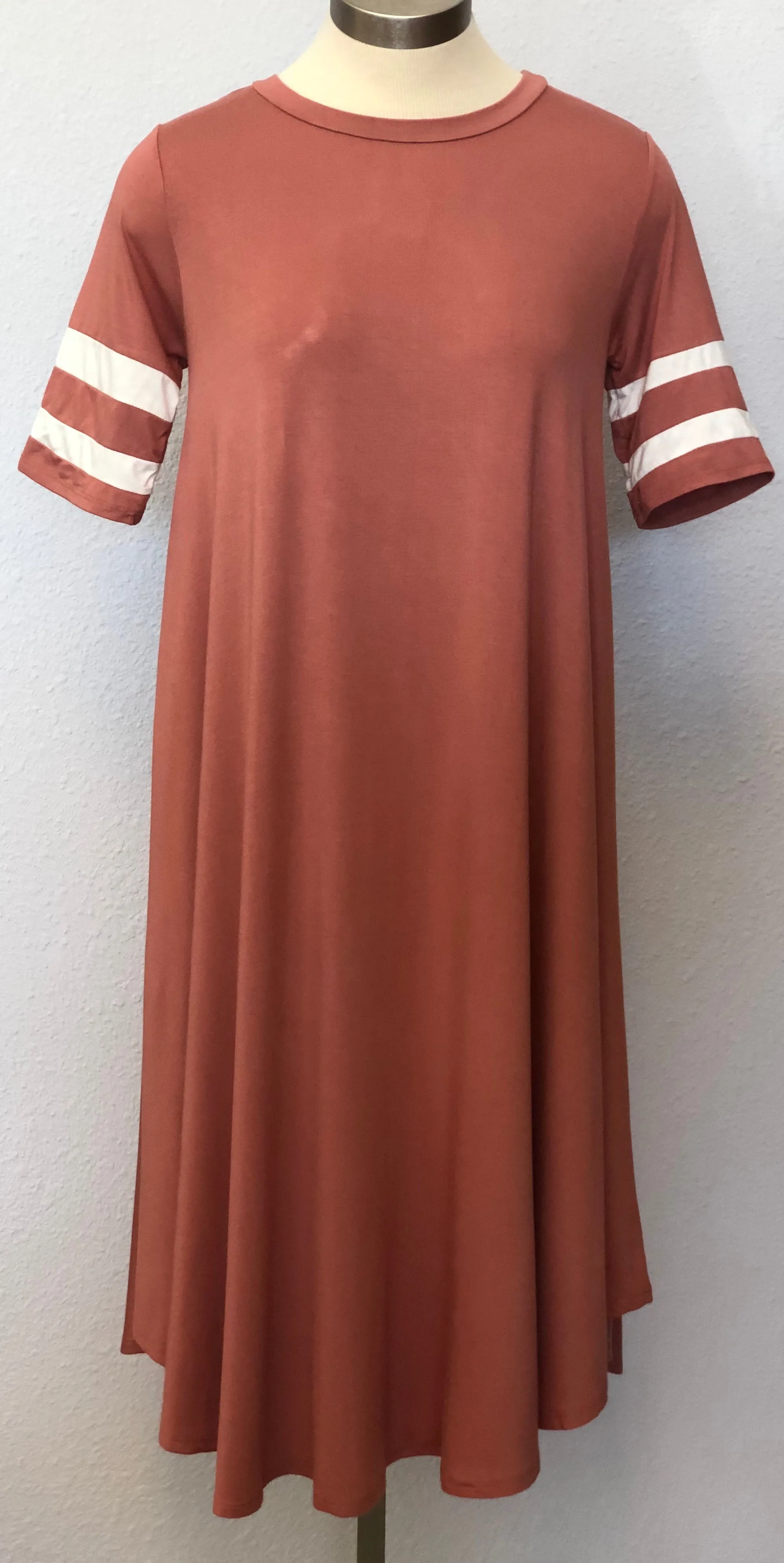 SLEEVED JERSEY DRESS