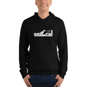 Sno Cal™ Unisex hoodie with front white lettering logo