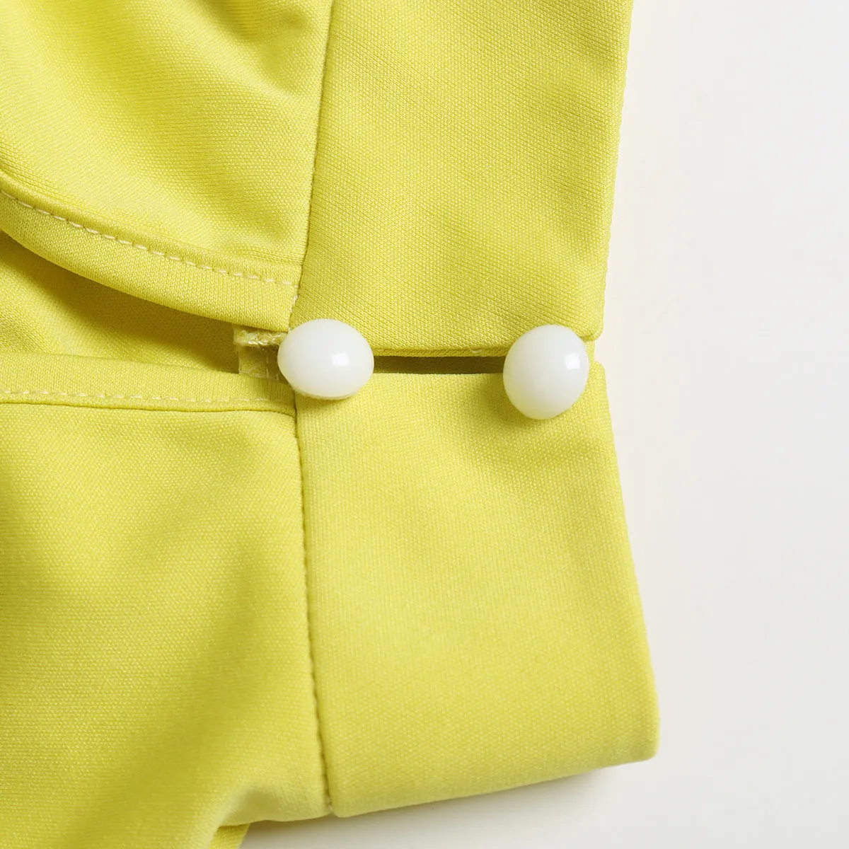 Solid Color High Collar Long Sleeve Casual Jumpsuit