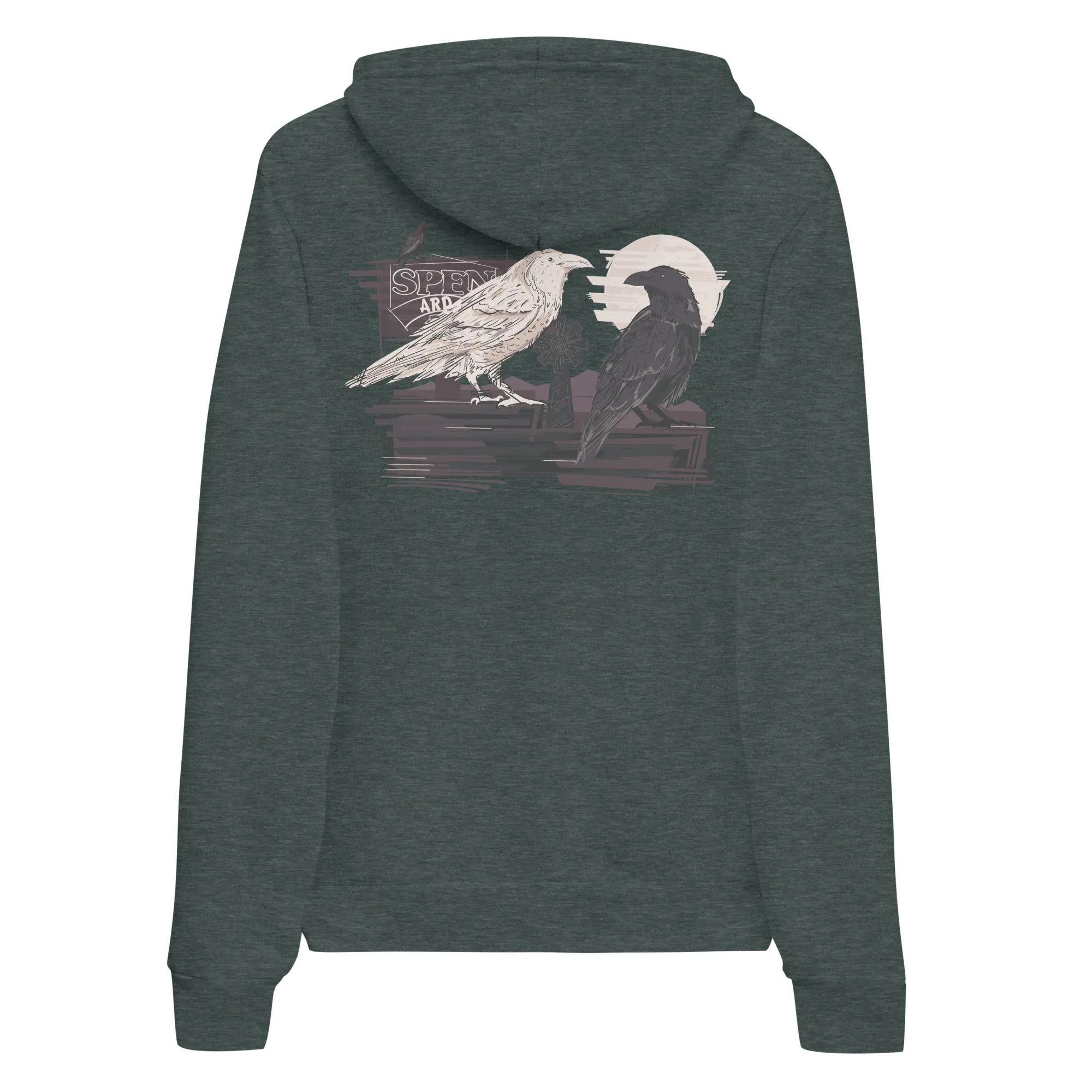 Spenard White Raven Hoodie