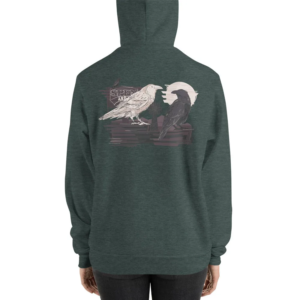 Spenard White Raven Hoodie