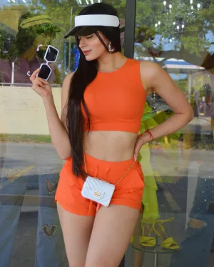 Stay In Line Two Piece Short Set